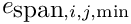 $e_{\hbox{span},i,j,\min}$