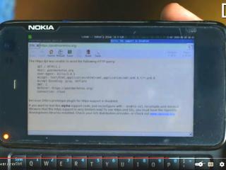 Dillo running on a Nokia N900