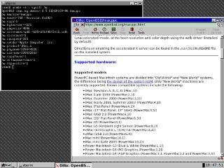 Dillo running on MacPPC with OpenBSD 6.5